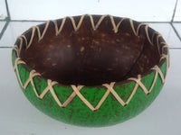 Coconut bowl Rattan ornament