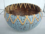 Coconut bowl Rattan ornament