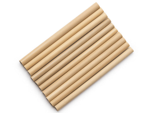 Bamboo straw pack of 12