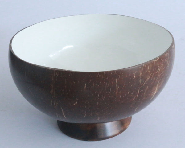 Coconut Bowl Lacquered with Stand (Medium)