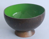 Coconut Bowl Lacquered with Stand