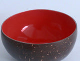 Coconut Bowl Lacquered with Stand (Large)
