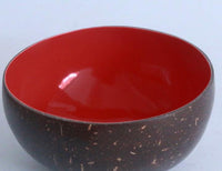 Coconut Bowl Lacquered with Stand (Medium)