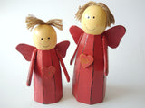 Wooden Angel in Red