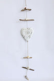 Hanging decoration Heart White