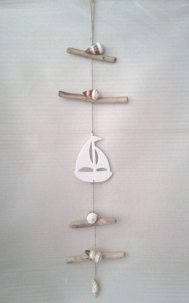 Hanging decoration Boat White