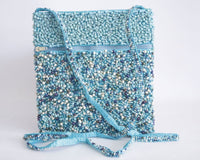 Bead hand bag L (20 x 19 cm)