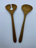 Salad Set with Oval Grab (Teak)