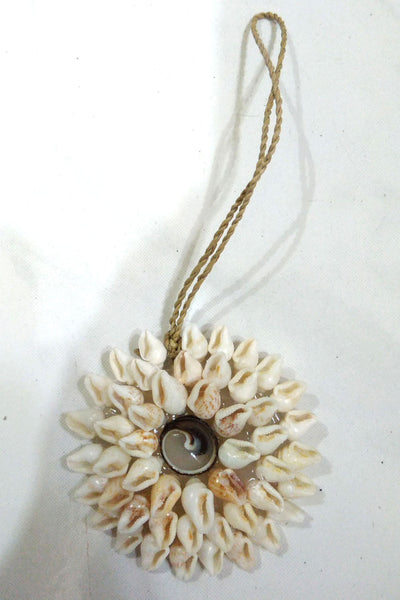 Hanging sea shell decoration