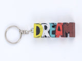 Wooden Key Ring (Happy / Beach / Dream)