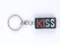 Square Wooden Key Ring (Friends / Family / Kiss / Beach)