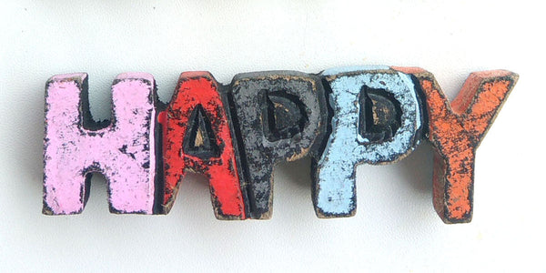 Magnet decoration Happy / Peace / Hope