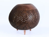 Coco T-Light Carved with leg (Brown)