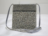 Bead hand bag L (20 x 19 cm)