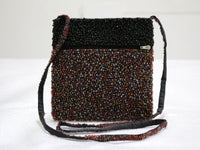 Bead hand bag L (20 x 19 cm)