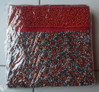 Bead hand bag L (20 x 19 cm)