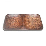 Plate with 2 Compartment (Palm wood)