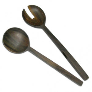 Salad set with long shaft (Rosewood)