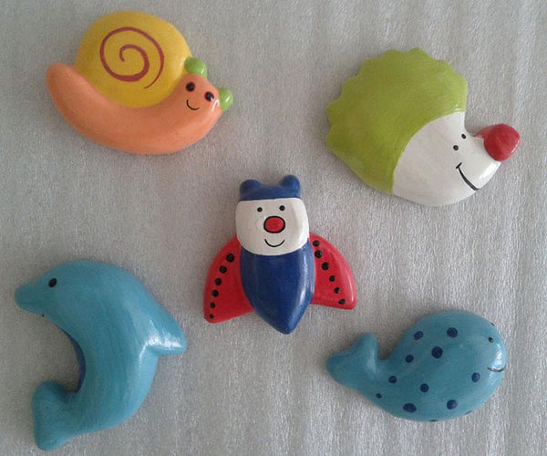 Mix animal magnet decoration set of 5