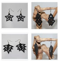 Small Earrings from Rubber