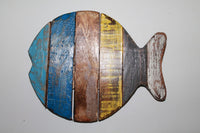 Wood Fish (Open mouth, Round tale)