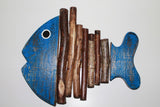 Wood Fish (Open mouth, Round Tale)