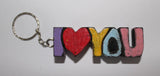 Wooden Key Ring (Love / Kiss)