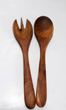 Salad Set Bended Handle (Teak)