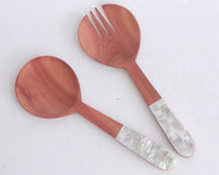 Salad Set from Sapodilla or Rosewood