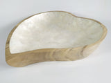 Heart shape teakwood plate