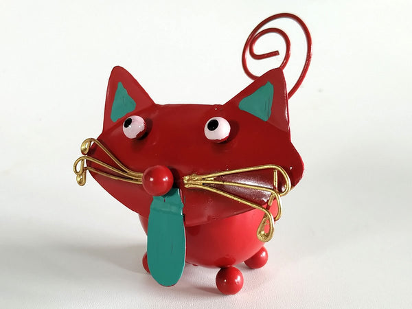 Cat with tongue out as Card Holder