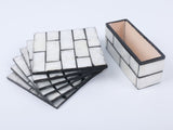 Square coaster with box set of 6