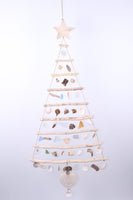 Hanging sea glass Christmas tree