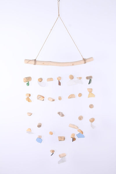 Hanging wood and glass