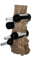 Wine-Stand 4 bottles from coffee wood