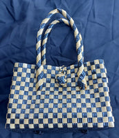 Bags from Recycled Plastic (Blue / White)