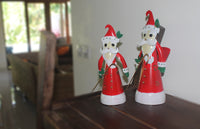 Father Christmas Santa as candle holder