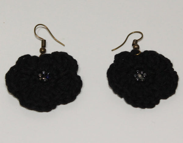 Flower Earrings in cotton