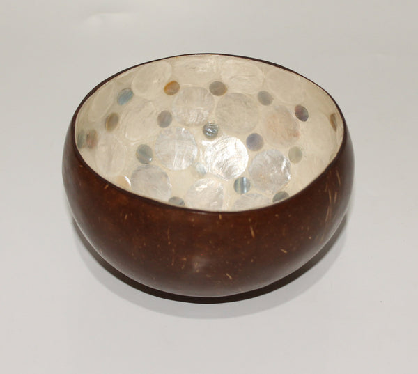 Coconut bowl with shell inside