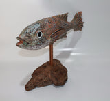 Fish on driftwood (Knock Down Style)