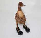 Natural Duck With Black Shoes