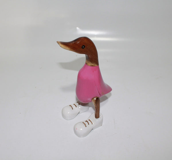 Pink Duck With White Shoes