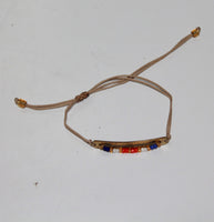 Bracelet with Gold or Silver look plate