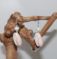 Earrings Of Shell with Pearl
