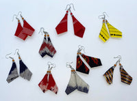 Earring form Sumba Fabric with Short Collar