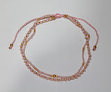 Anklet Double with Crystals and Beads