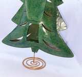 Large Christmas tree from Iron as candle holder