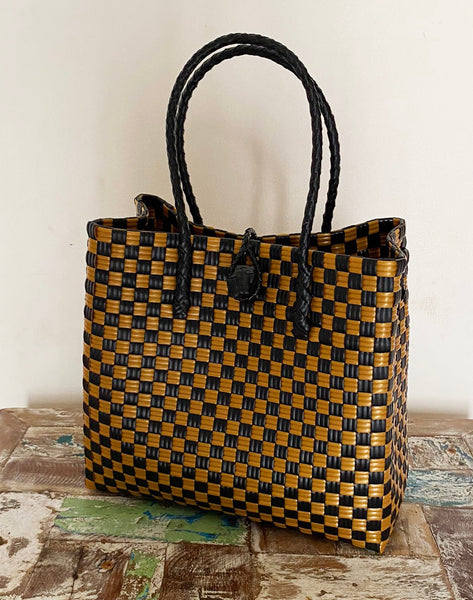 Bags from Recycled Plastic (Black / Gold)