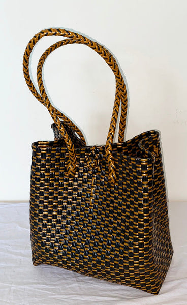 Bags from Recycled Plastic (Gold-Black / Black)