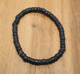 Bracelet from Wood-Beads, Elastic